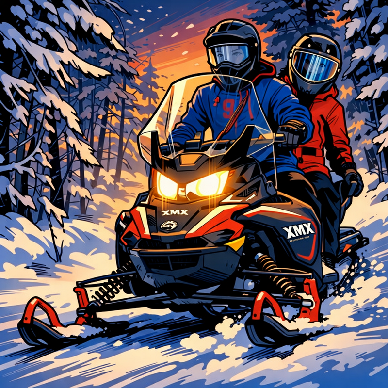 Randonnée motoneige découverte