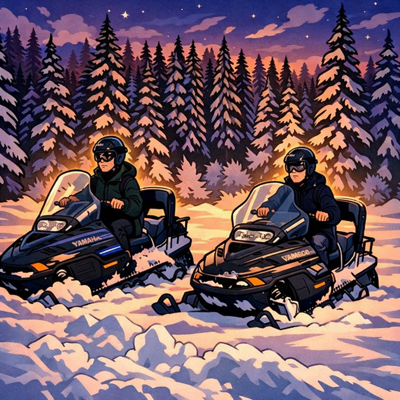 Randonnée motoneige groupe et entreprise